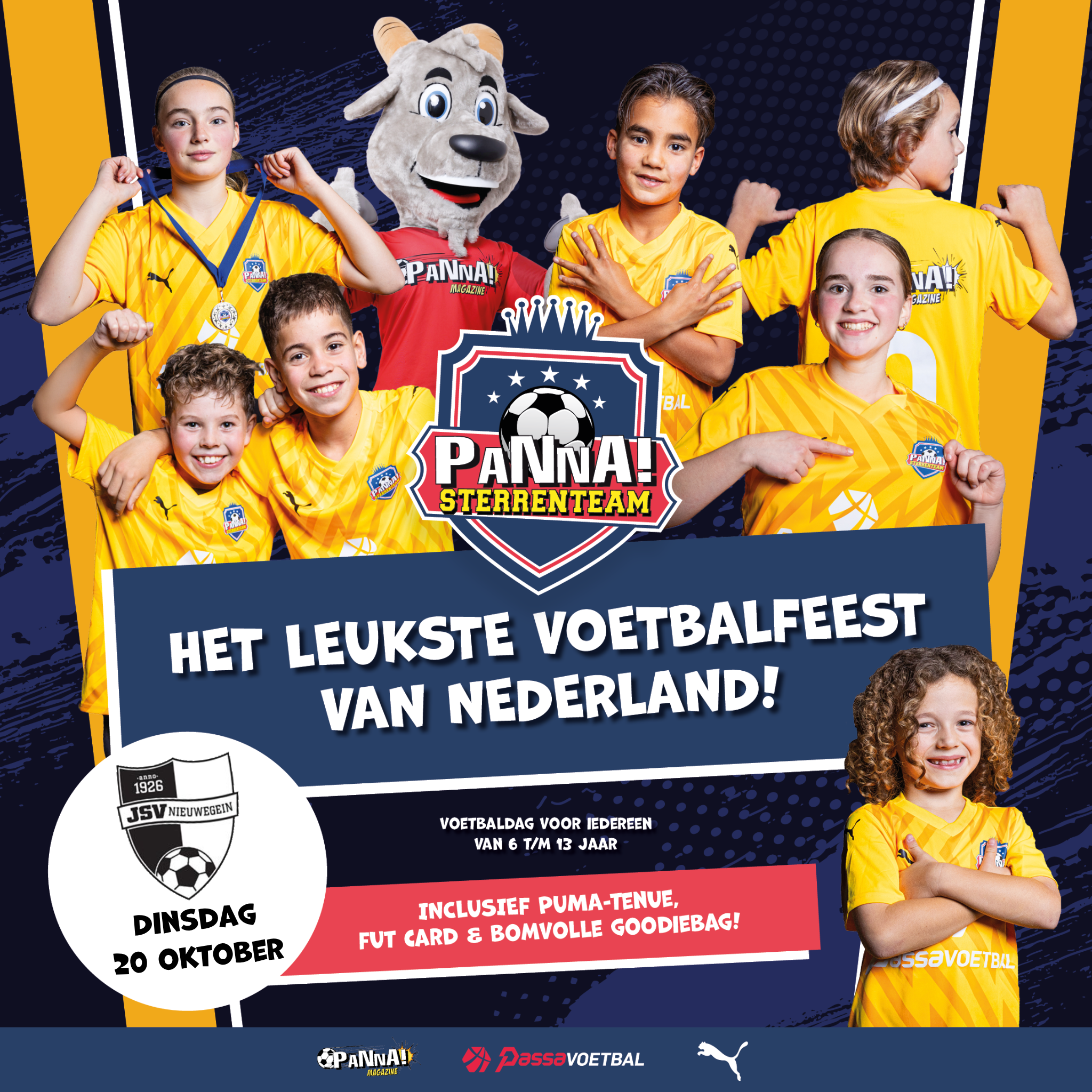 PANNA! Sterrenteam voetbaldag bij JSV Nieuwegein!