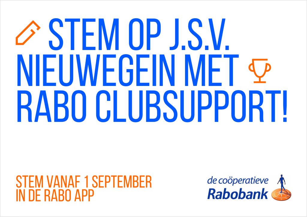 J.S.V. Nieuwegein doet mee aan Rabo ClubSupport!